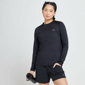  Dámske športové tričko MP Run Life s dlhými rukávmi – čierne/biele - S