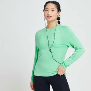 MP Women's Performance Long Sleeve Training T-Shirt - Ice Green Marl/White Fleck - L