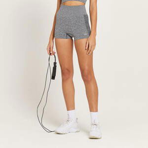 MP Women's Curve High Waisted Booty Shorts - Grey Marl  - M