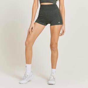 MP Women's Curve High Waisted Booty Shorts - Carbon Marl - XXS