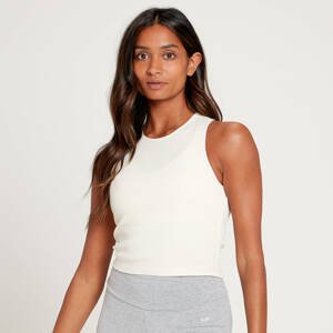 MP Women's Essential Cropped Rib Vest - Ecru  - XXS