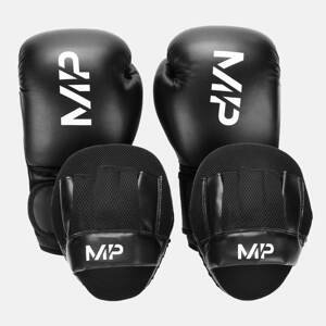 Súprava boxerských rukavíc a chráničov MP – čierna - 12oz