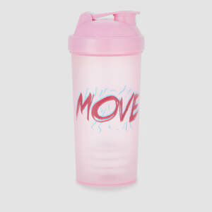 Plastový šejker MP Move – ružový – 600 ml