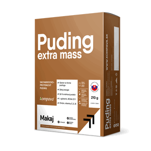 Extra Mass Puding kartón 6 dávok, vanilka