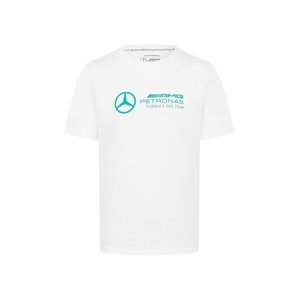 Mercedes AMG Petronas pánske tričko Large Logo white F1 Team 2024