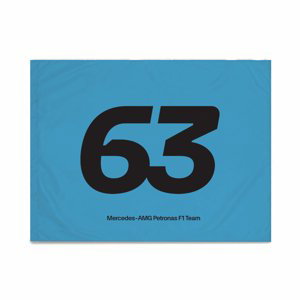 Mercedes AMG Petronas vlajka George Russell blue F1 Team 2024