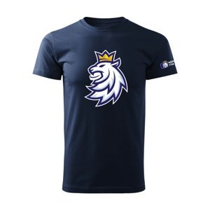 Hokejové reprezentácie dámske tričko Czech Republic logo lion navy - Novinka