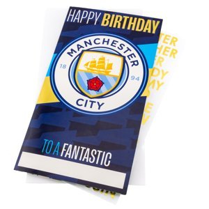 Manchester City blahoprianie Personalised Birthday Card - Novinka