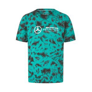 Mercedes AMG Petronas pánske tričko Tie Dye F1 Team 2024 - Novinka