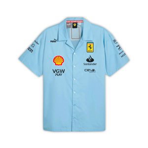 Ferrari pánska košeľa Miami GP blue F1 Team 2024 - Novinka