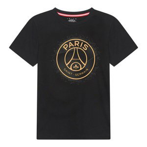 Paris Saint Germain pánske tričko Stripe Logo black - Novinka