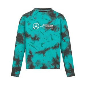 Mercedes AMG Petronas dámska mikina Crew Tie Dye F1 Team 2024 - Novinka