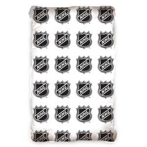 NHL produkty prestieradlo Logo Shield White