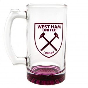 West Ham United poháre Stein Glass Tankard