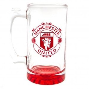 Manchester United poháre Stein Glass Tankard red - Akcia
