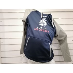 Hokejové reprezentácie pánska mikina s kapucňou Czech Republic Logo Lev CCM Pullover Hood Klokanka