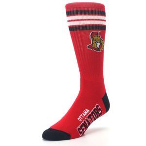 Ottawa Senators ponožky 4 Stripes Crew - Akcia