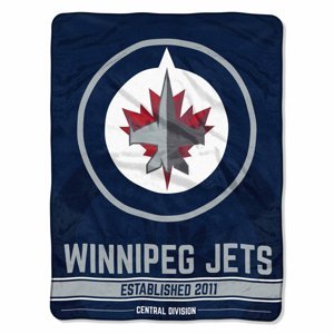 Winnipeg Jets deka Plush Micro Throw Logo
