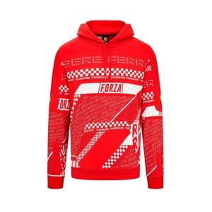 Ferrari pánska mikina s kapucňou Graphic Red Sweatshirt F1 Team 2023