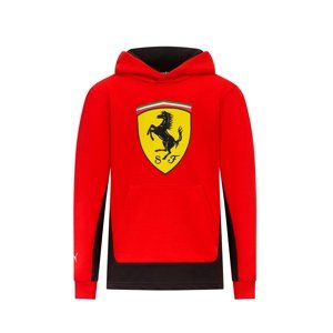 Ferrari detská mikina s kapucňou Shield red F1 Team 2023