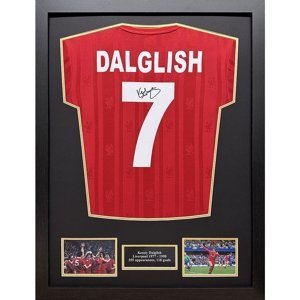 Legendy zarámovaný dres 1986 Dalglish Signed Shirt (Framed)