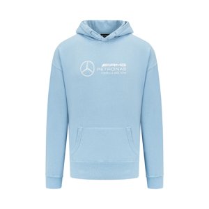 Mercedes AMG Petronas pánska mikina s kapucňou Retro blue F1 Team 2023