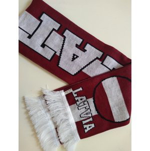 Hokejové reprezentácie zimný šál Latvia knitted