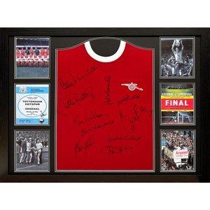 Legendy zarámovaný dres Arsenal FC 1971 Double Winners Signed Shirt (Framed) - Novinka