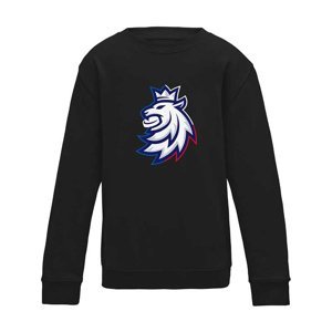 Hokejové reprezentácie detská mikina Czech Republic Tricolour logo lion black