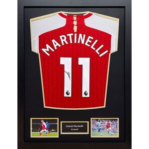 Legendy zarámovaný dres Arsenal FC 2023-2024 Martinelli Signed Shirt (Framed) - Novinka