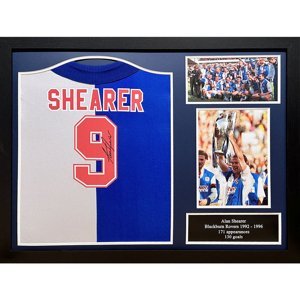 Legendy zarámovaný dres Blackburn Rovers FC 1994-95 Shearer Signed Shirt (Framed) - Novinka