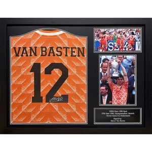 Legendy zarámovaný dres Netherlands1988 Van Basten Retro Signed Shirt (Framed) - Novinka