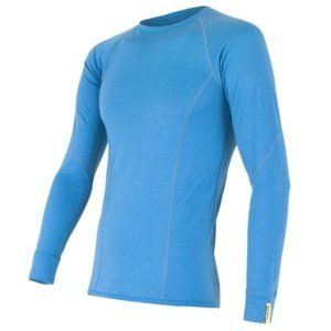 Tričko dlhý rukáv SENSOR Merino Wool Active pánske modré