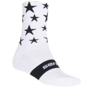 Ponožky SENSOR Stars bielo-čierne veľ. 3-5