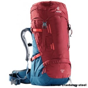 Batoh DEUTER Fox 40 l - cranberry-steel