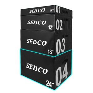 Tréningový plyo box SEDCO 04 Soft Black 90x75x60 cm