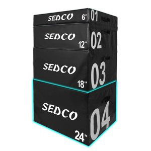 Tréningový plyo box SEDCO 02 Soft Black 90x75x30 cm
