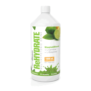 GymBeam Iontový nápoj ReHydrate 1000 ml citrón limetka