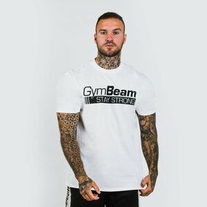 Gymbeam Tričko Stay Strong White  M