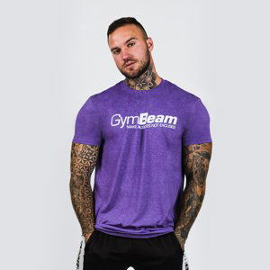 GymBeam Tričko Make Muscles Heather Purple  L