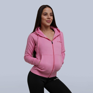 GymBeam Dámska mikina Zipper Hoodie Baby Pink  M