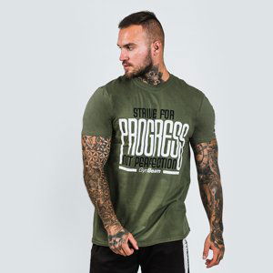 GymBeam Tričko Progress Military Green  XXL