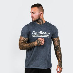 GymBeam Tričko Keep Strong Heather Navy  S