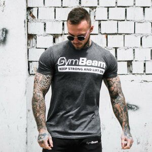 GymBeam Tričko Keep Strong Dark Heather  M