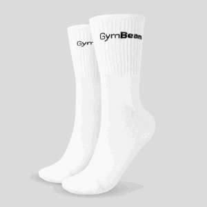 GymBeam Ponožky 3/4 Socks 3Pack White  M/L