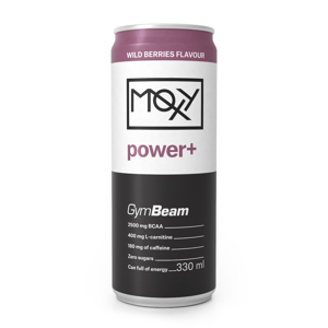 GymBeam MOXY power+ Energy Drink 330 ml lesné ovocie