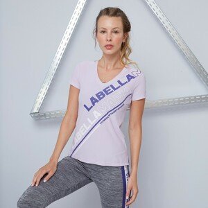 LABELLAMAFIA Dámske tričko Color Block Purple  L