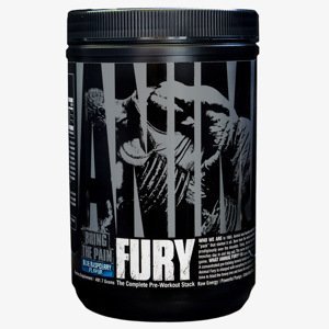 Universal Nutrition Animal Fury 490 g modrá malina