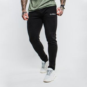 GymBeam Tepláky Slimfit Black  XL