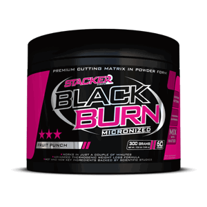 Stacker2 Spaľovač tukov Black Burn Micronized 300 g citrón limetka